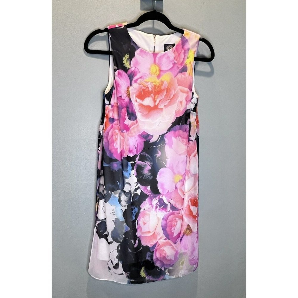 VINCE CAMUTO Womens sleeveless short floral dress‎ size 2